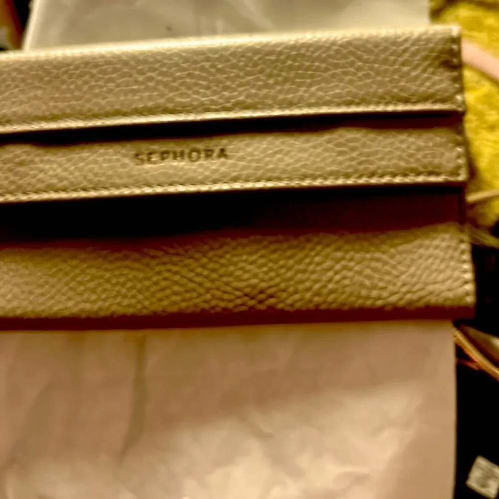 Sephora Cream Cosmetic Bag